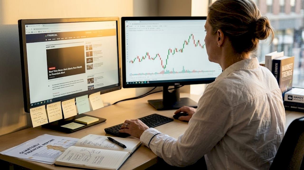 Analyst reviews news and market charts
