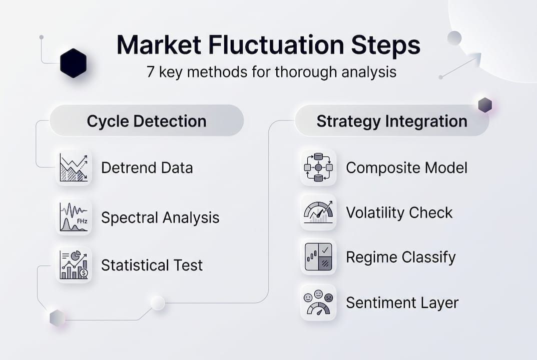 Infographic mapping steps in market analysis