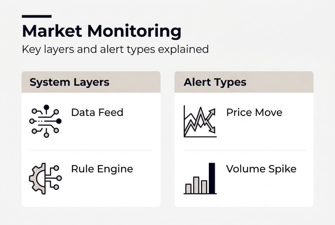 Infographic overview market monitoring process