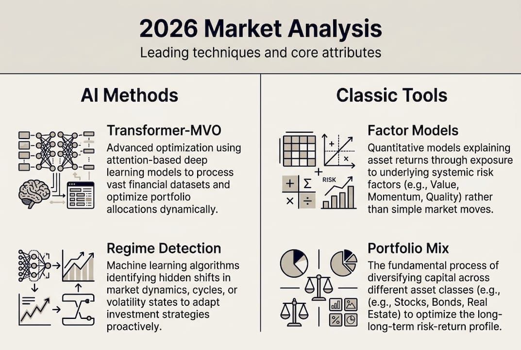 Infographic showing top 2026 analysis techniques