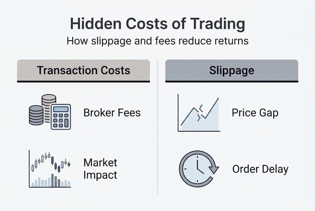 Infographic: trading slippage and costs breakdown